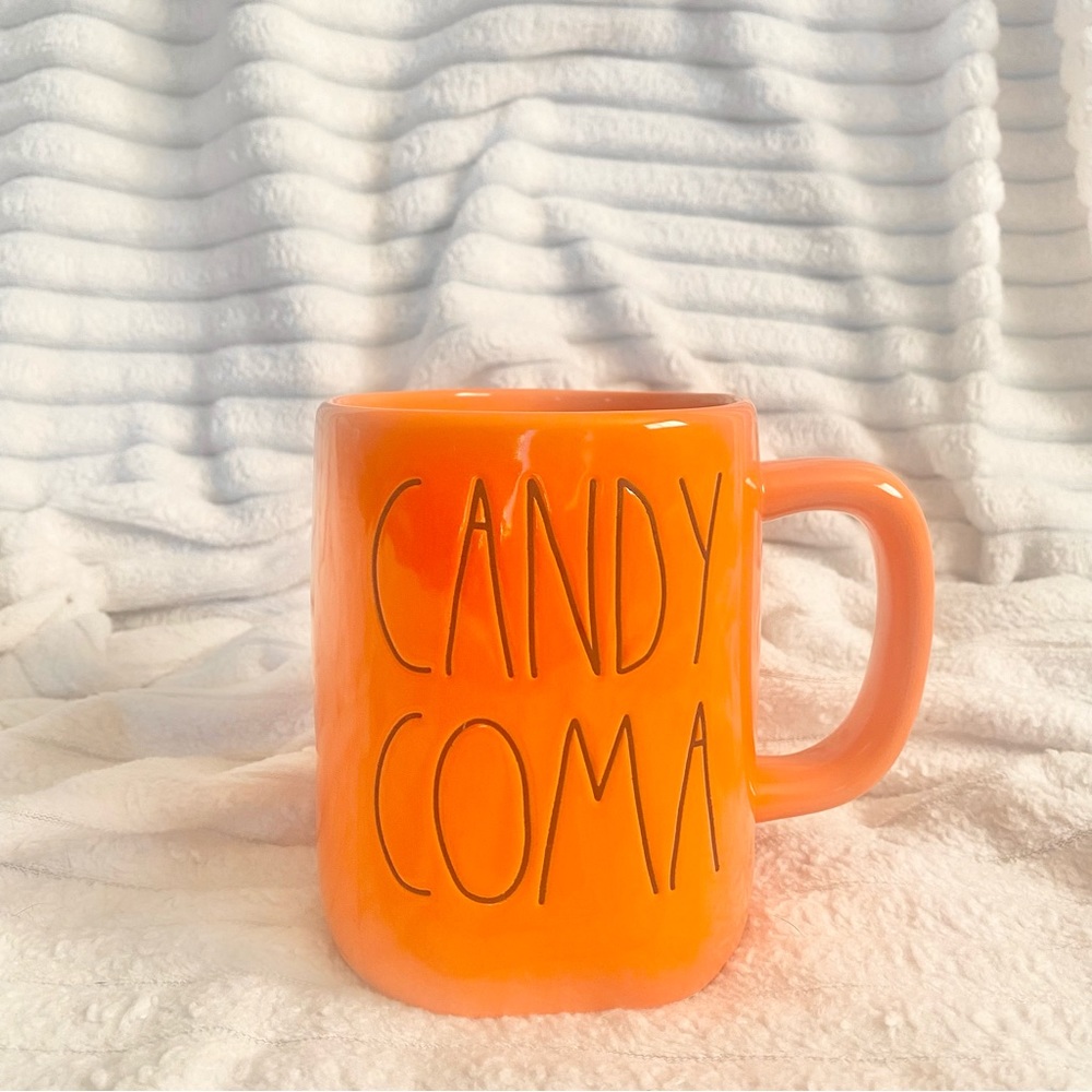 Rae Dunn Orange CANDY COMA Halloween Mug